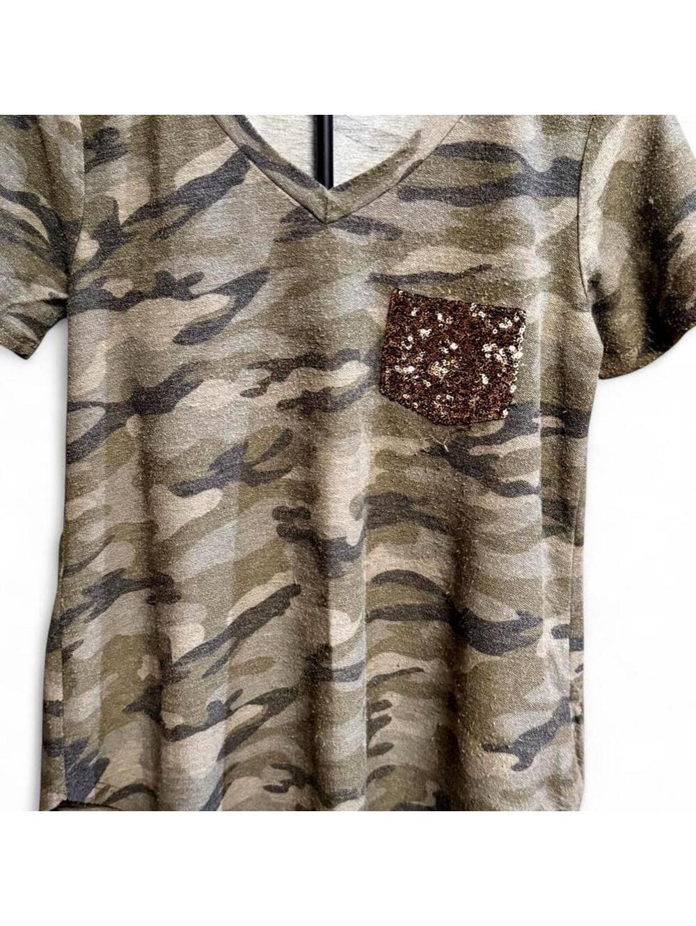 Super cute and soft woodland camo print t-shirt